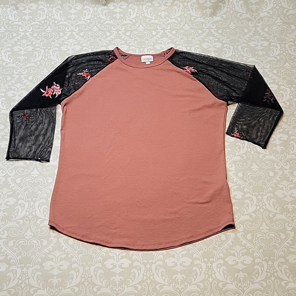 Super Rare Sheer Sleeve Lularoe Randy Top